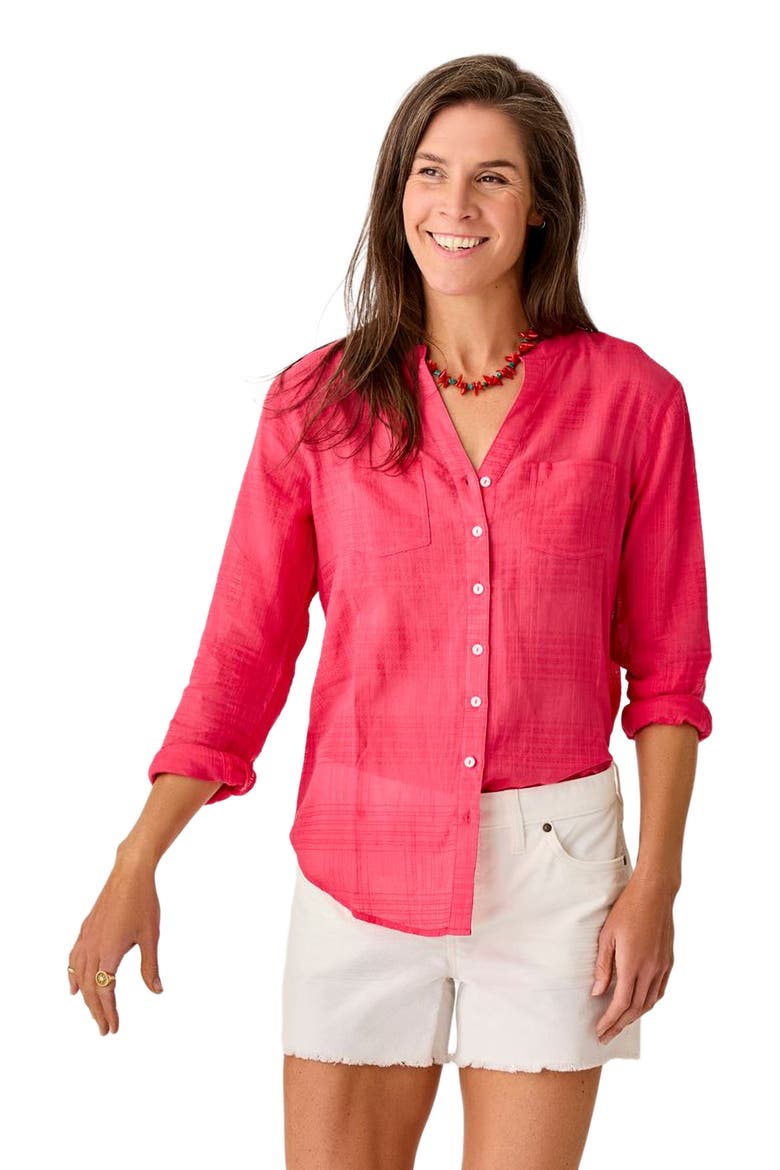 Dylan Textured Tunic, Main, color, Watermelon