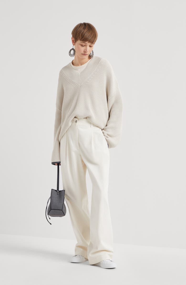 Brunello Cucinelli Satin T-shirt, Alternate, color, 