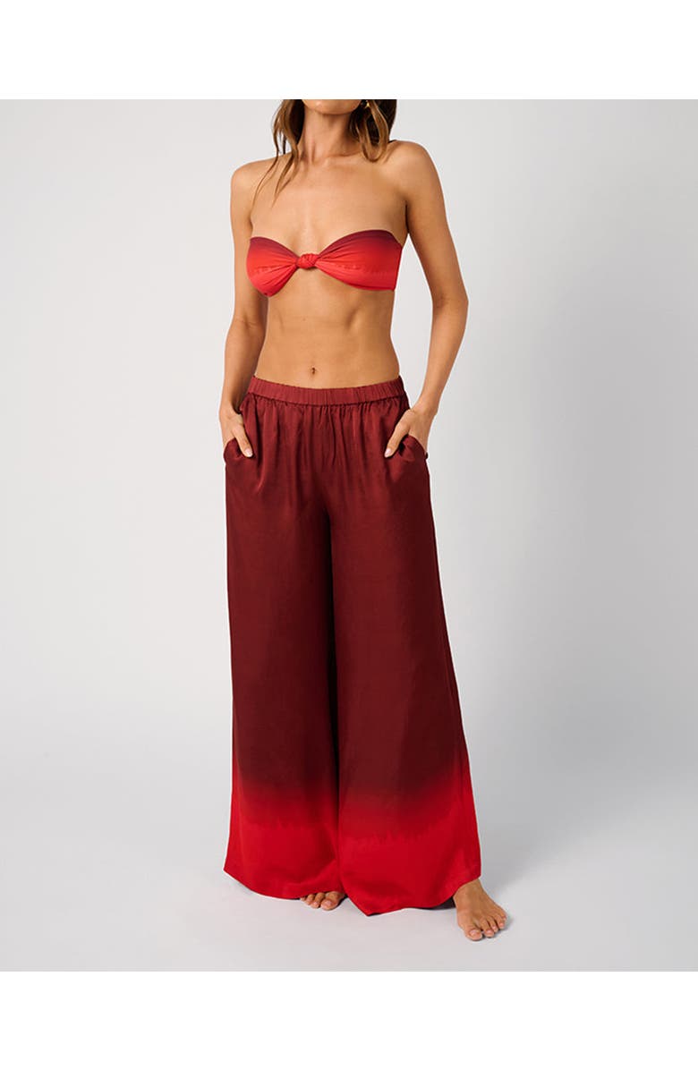 WeWoreWhat Beach Pants, Alternate, color, Oxblood/Cherry