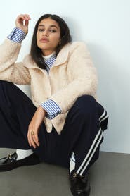 H&M Collared Teddy Jacket