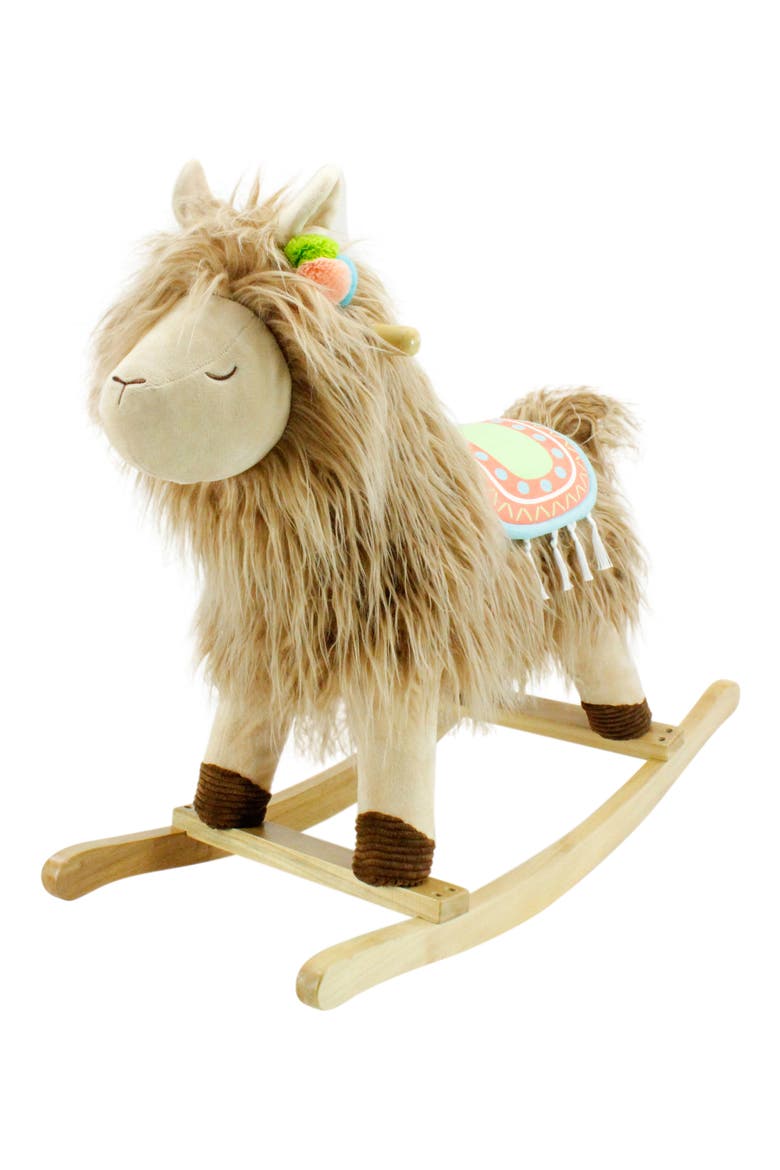 Llama Joyrides Rocker, Main, color, BROWN