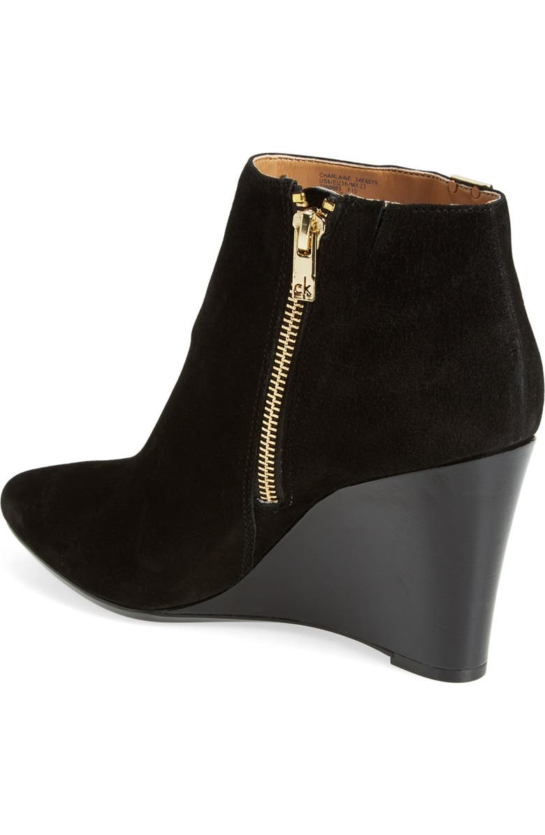 Calvin Klein 'Charlaine' Wedge Bootie, Alternate, color,
