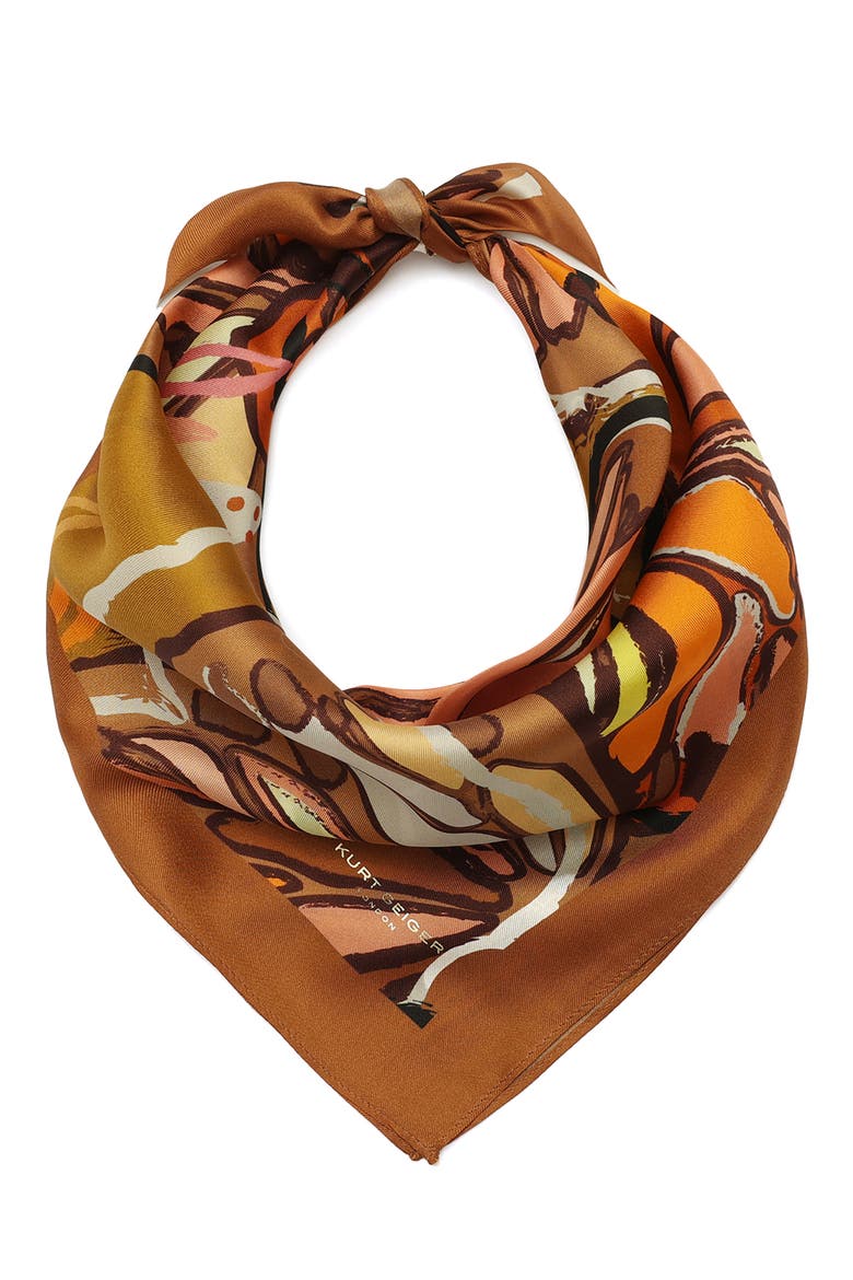 Butterflies Bandana, Main, color, BRIGHT MARIGOLD