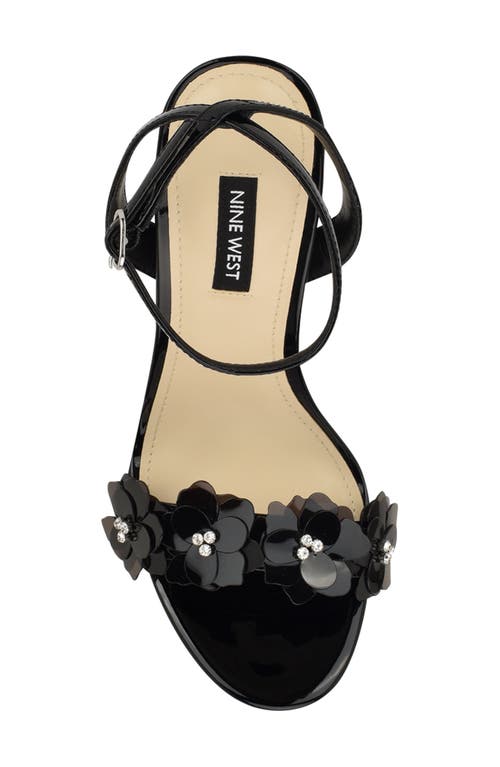 Nine West Lovely Ankle Strap Sandal In Black