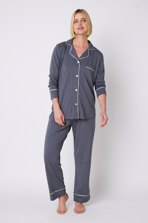 Classic Solid Pima Knit Pajama Set