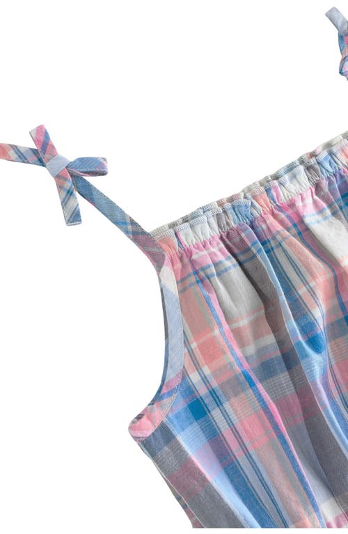 Next Kids' Print Tie Shoulder Cotton Top In Multi