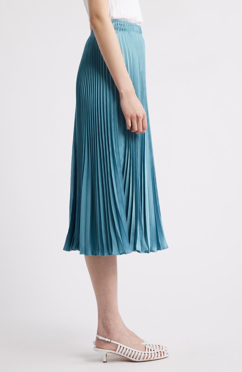 BOSS Orange Vlysola Pleated Midi Skirt, Alternate, color, Algae Blue
