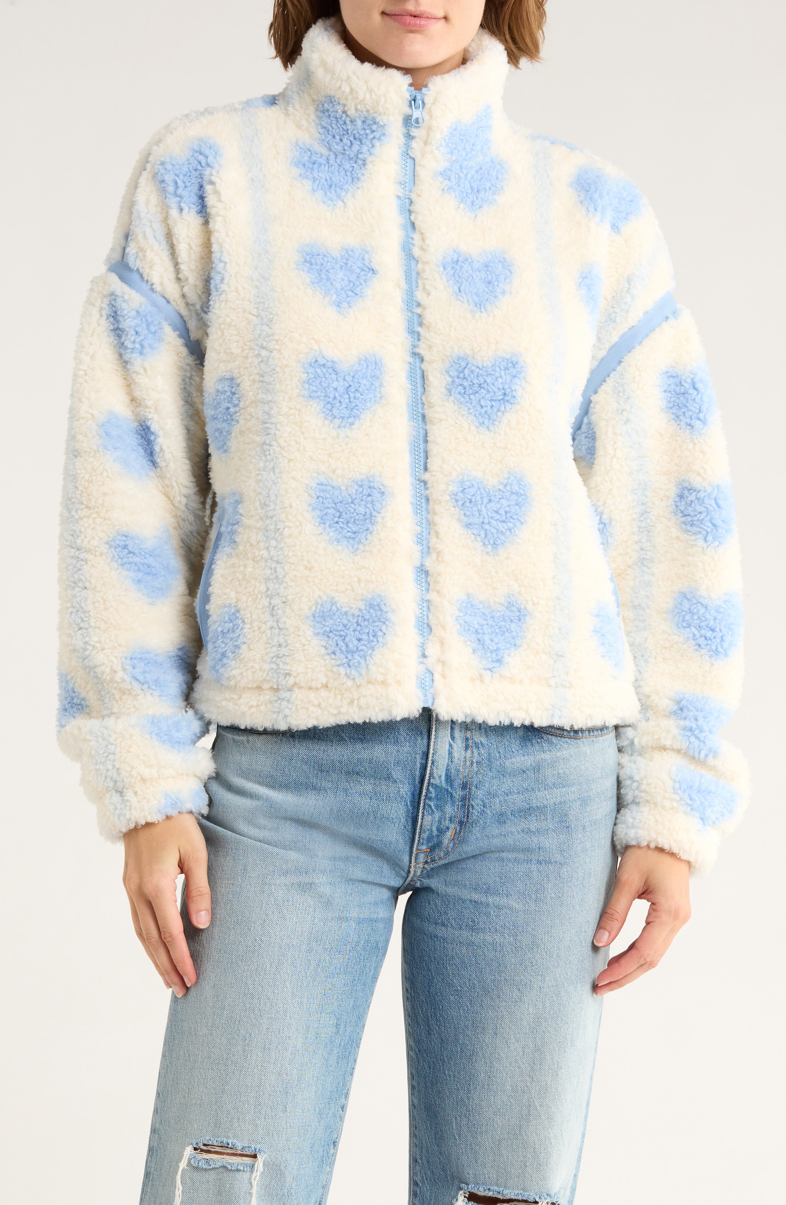 Thread & Supply Printed Faux Shearling Jacket