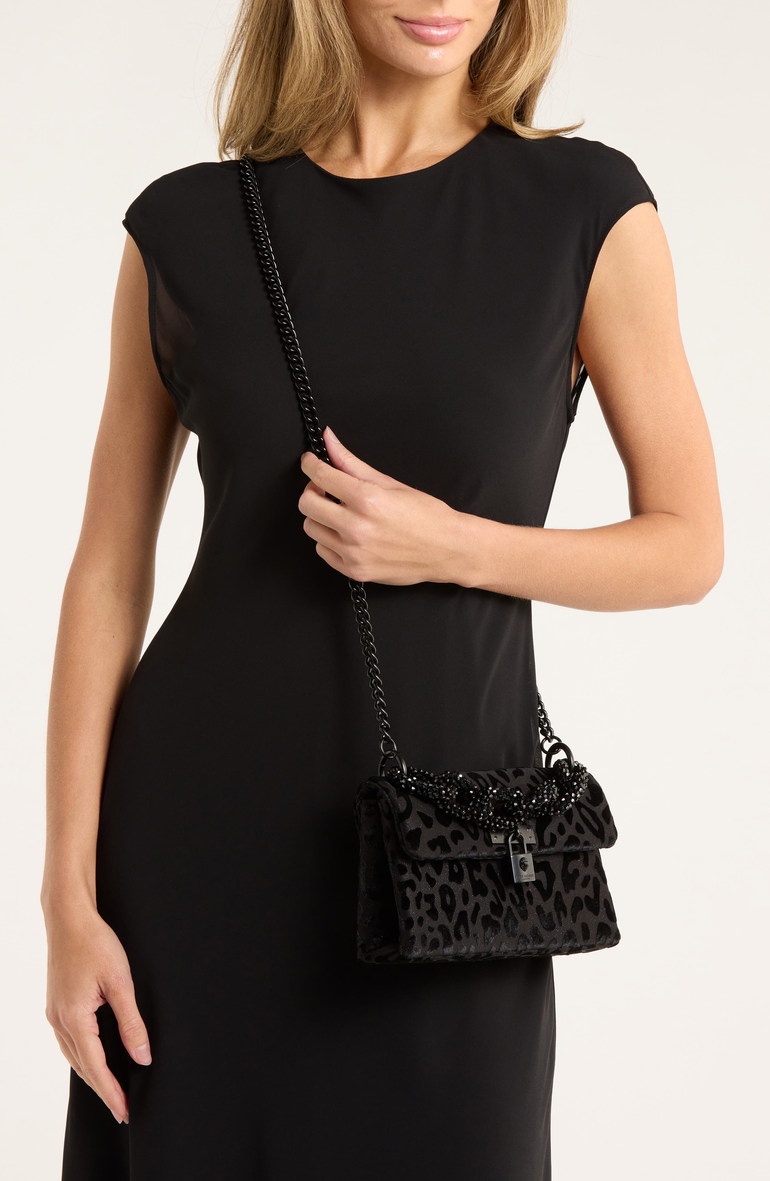 Kurt Geiger London Mini Brixton Top Handle Bag, Alternate, color, Black Combo