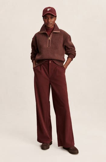 Roselle Recycled Polyester Fleece Half Zip Pullover