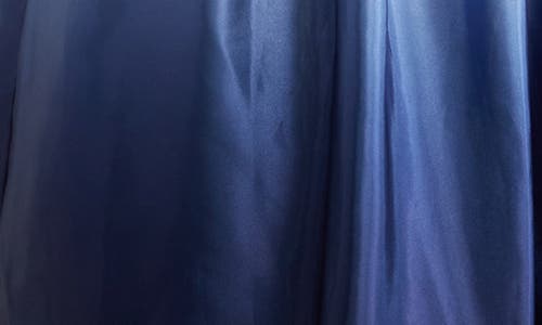 Sl Fashions Three-quarter Sleeve Jersey Bodice Ombré Satin A-line Gown In Nvw