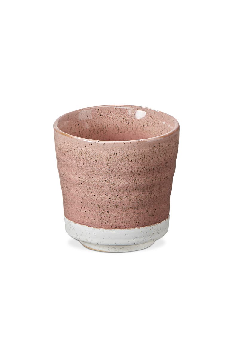 tag Two Tone Blush Ceramic Planter Small for Indoor Plants, Main, color, Pink