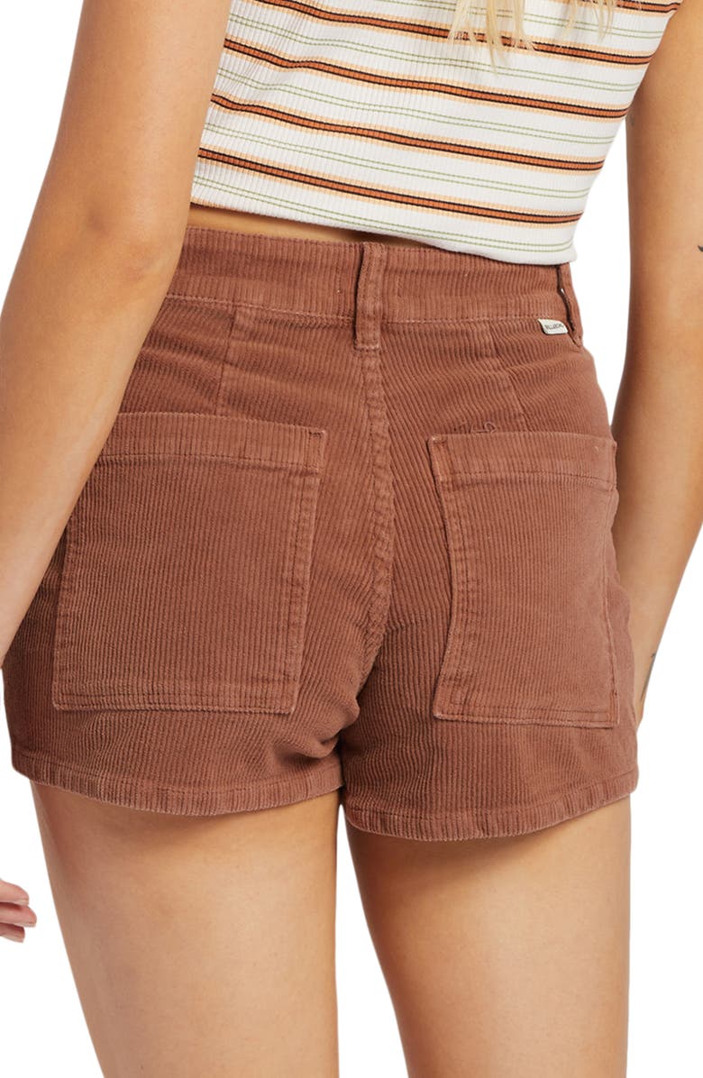 Billabong Free Fall Stretch Cotton Corduroy Shorts, Alternate, color, Toasted Coconut