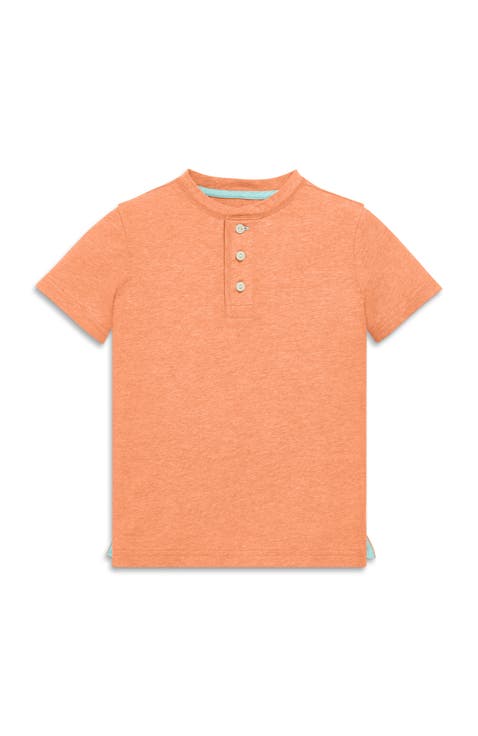 Kids Heathered Henley Tee (Toddler, Little Kid, & Big Kid)