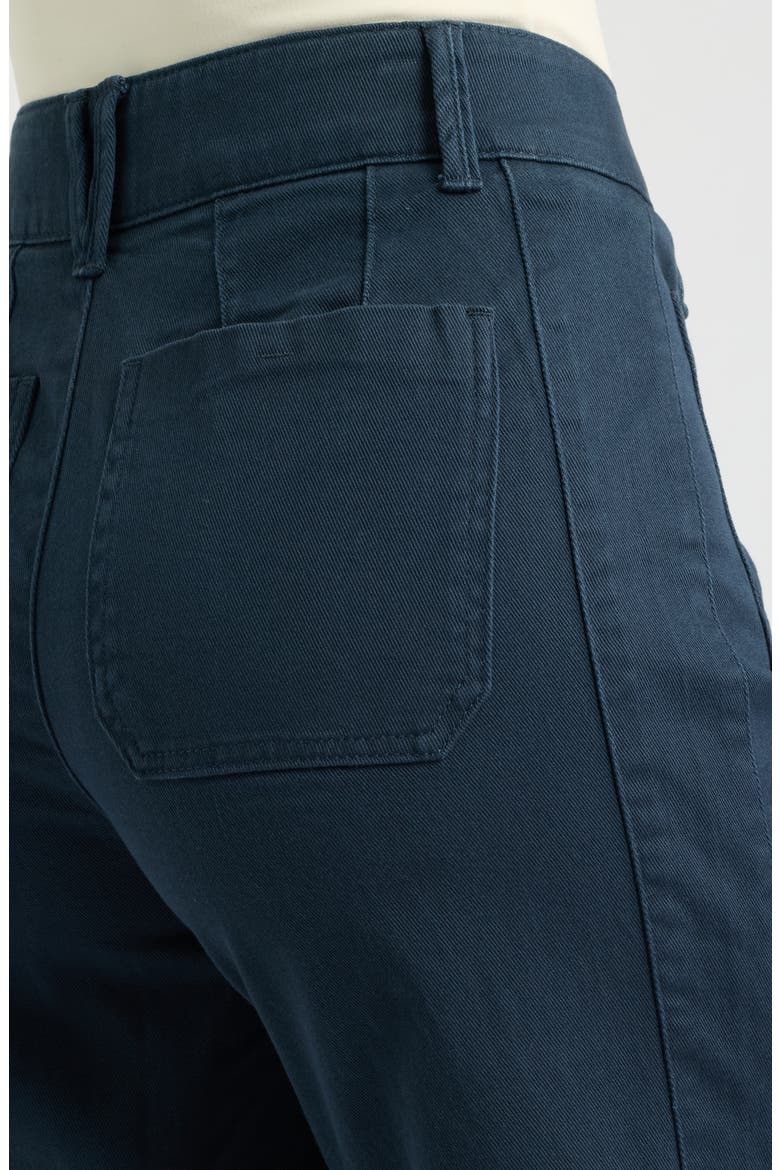 Emma Patch Pocket High Waist Wide Leg Pants, Alternate, color, CARBON BLUE