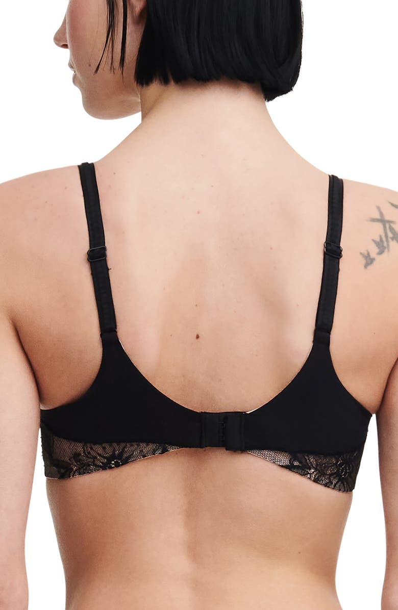 Chantelle Lingerie Orchids Underwire Plunge Bra, Alternate, color, 