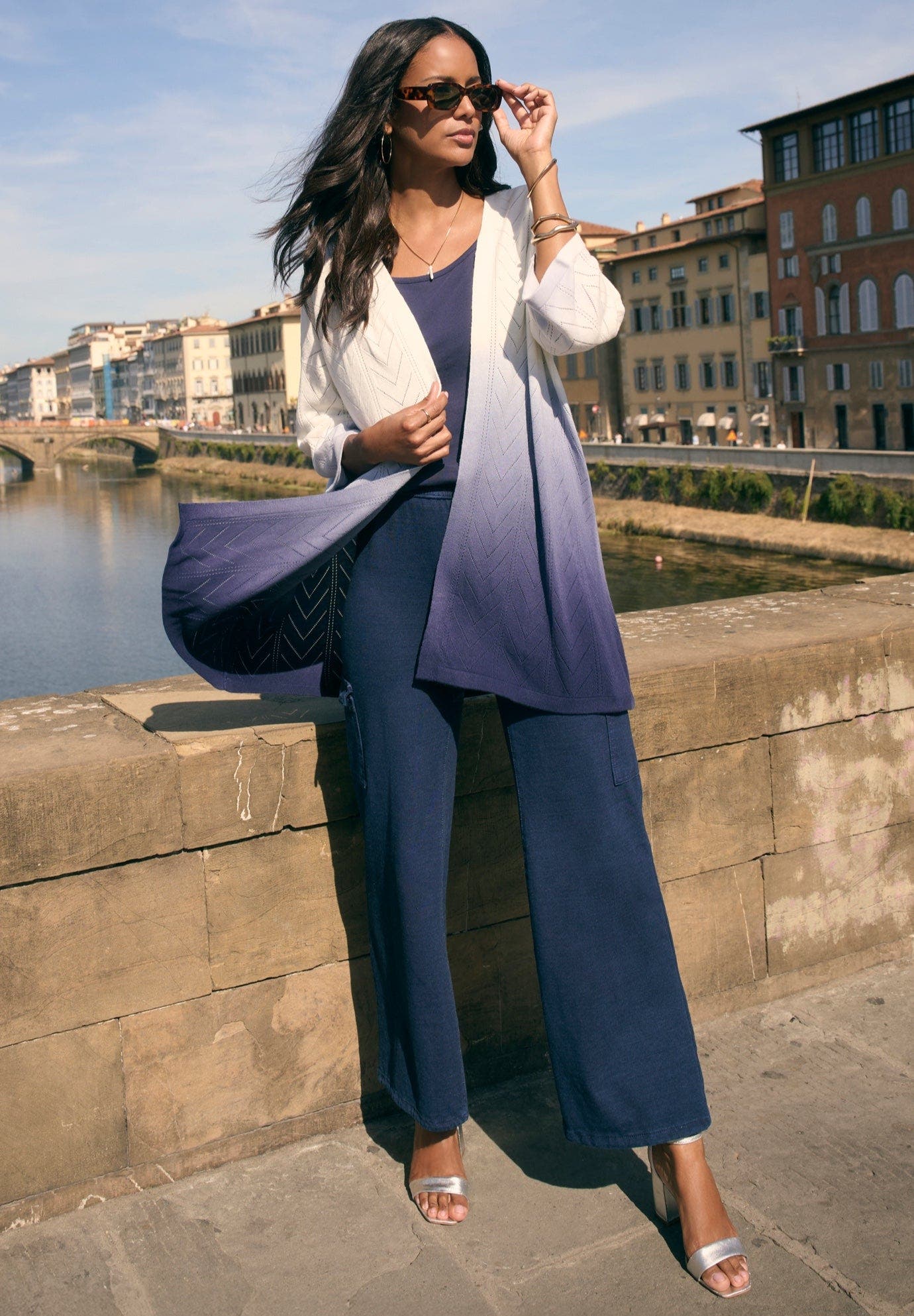 Wide Leg Cargo Knit Jean - image 4