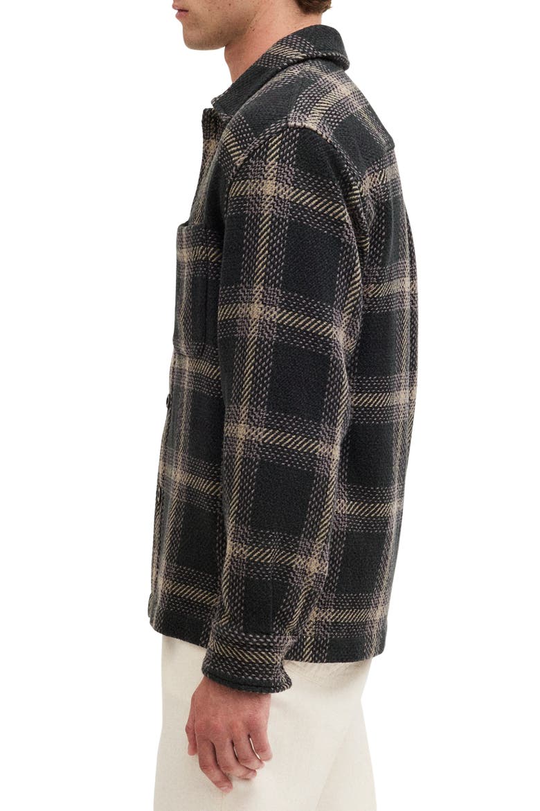 Plaid Long Sleeve Chunky Twill Shirt, Alternate, color, OBSIDIAN MOSS OMBRE PLAID
