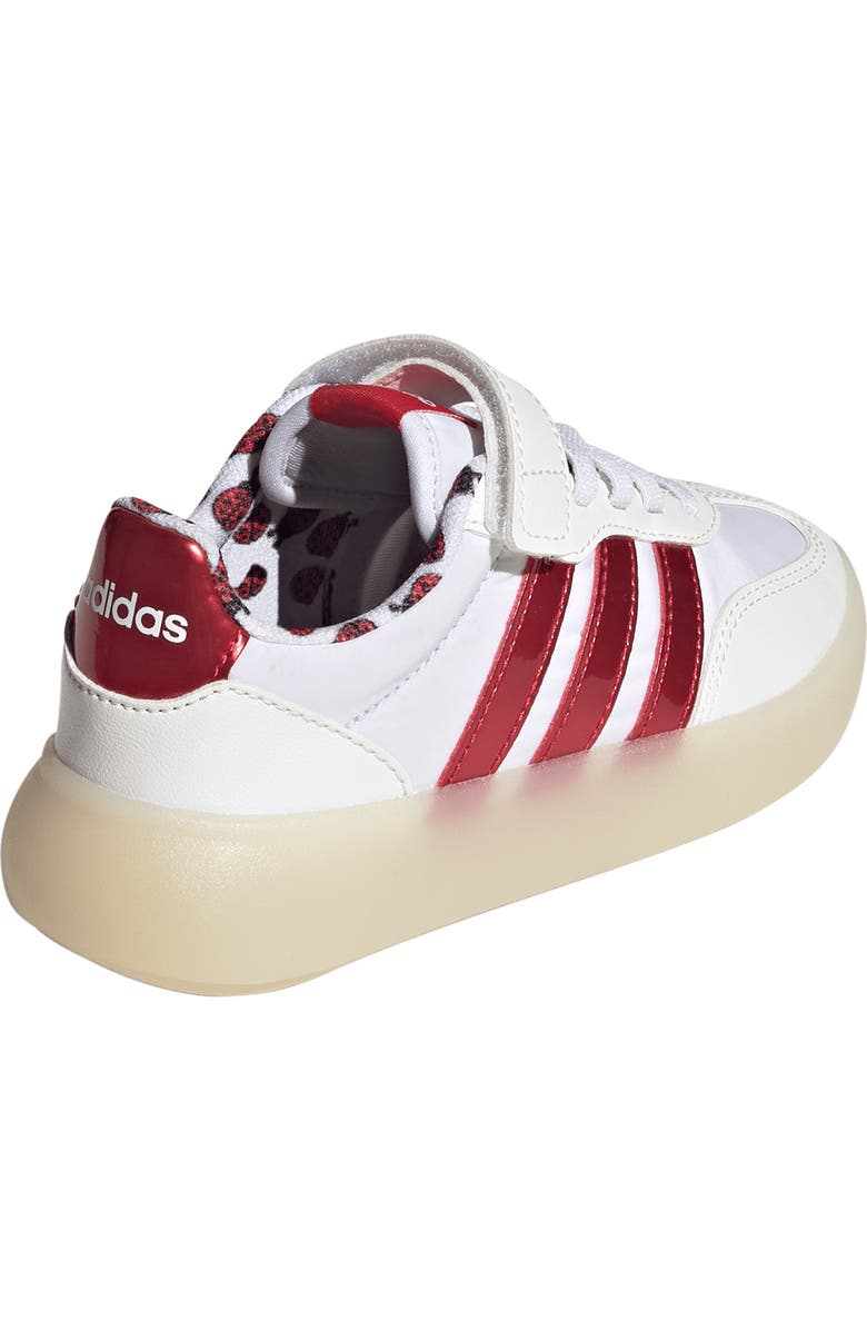 adidas Kids' Barreda Decode Low Top Sneaker, Alternate, color, White/ Pure Ruby/ Off White