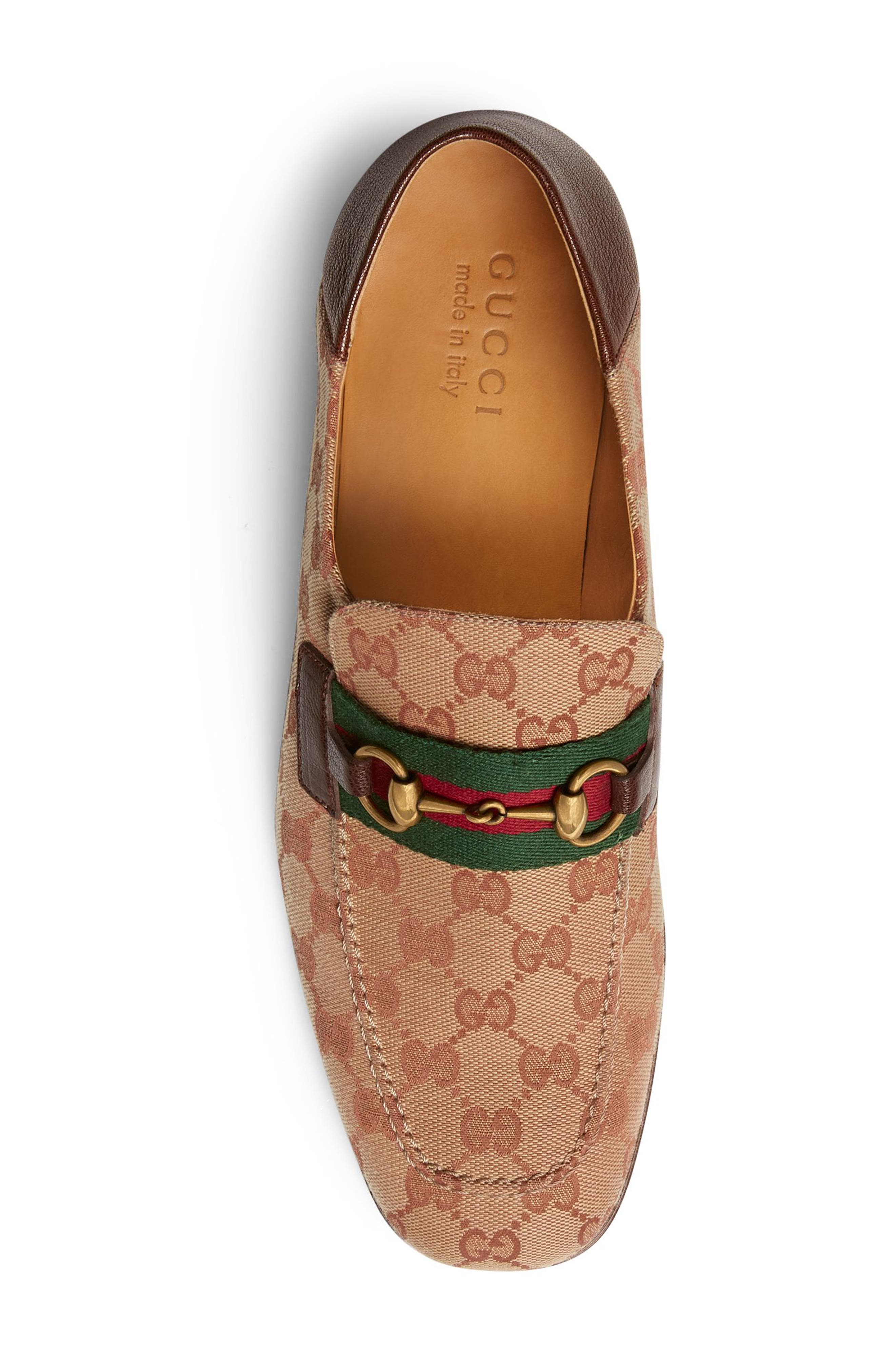Gucci Horsebit Collapsible Leather Loafer, Alternate, color, 
