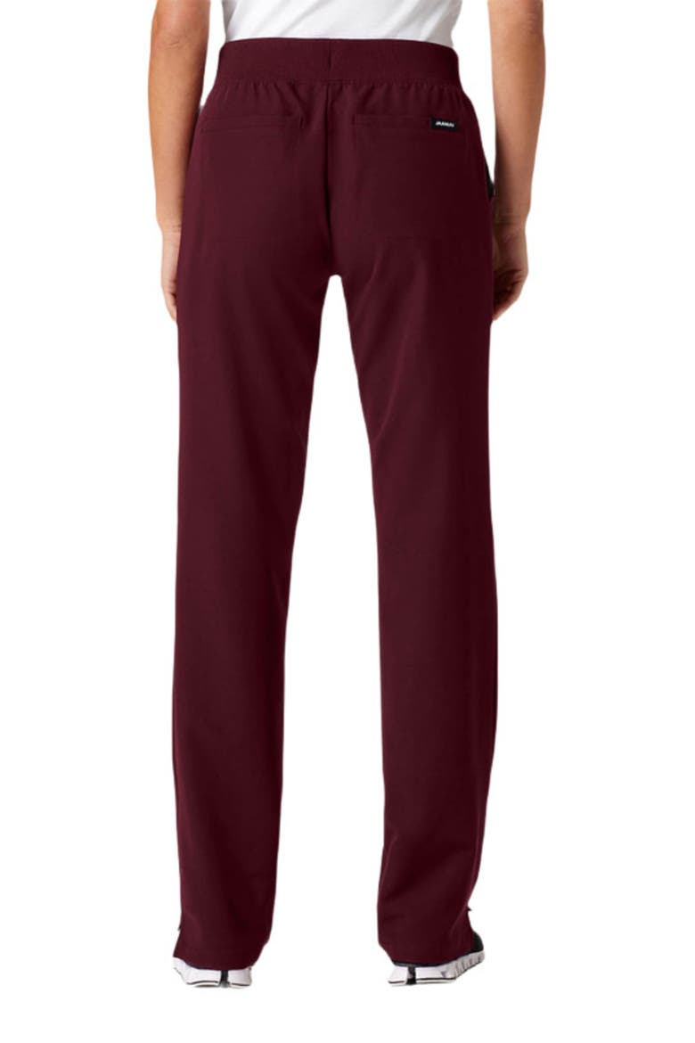 Xenos Women's 5-Pocket Classic Mid-Rise Scrub Pant, Alternate, color, Burgundy