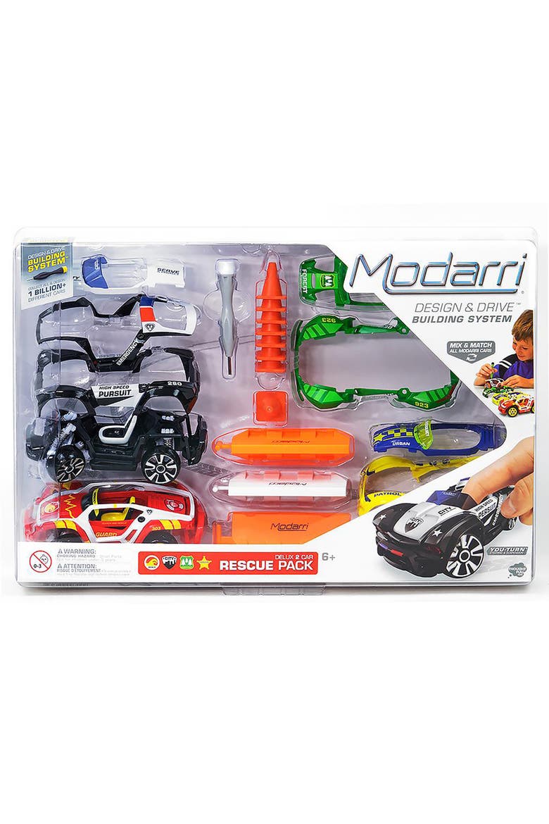 Deluxe 2 Car Rescue Pack Diy Design & Build Toy Cars, Main, color, Multicolored