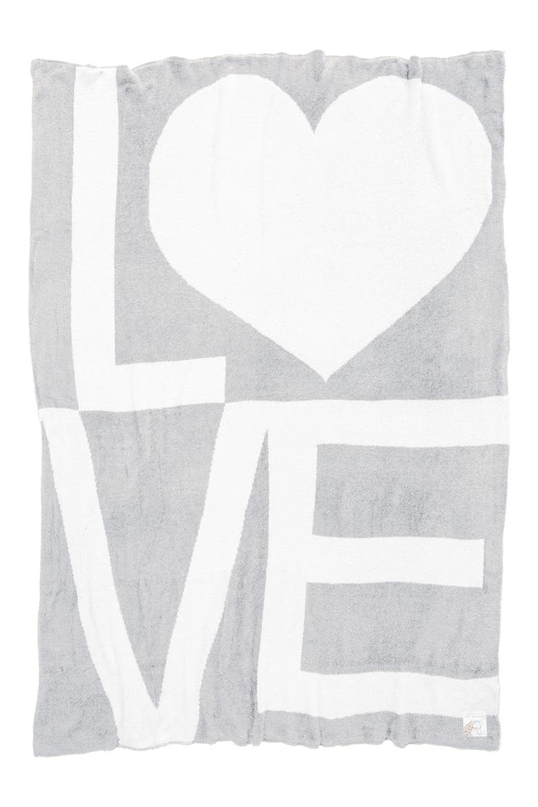 Giraffe at Home Dolce Love Throw, Main, color, SILVER/ WHITE