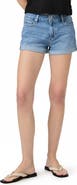 PAIGE JJ High Waist Cuffed Denim Shorts