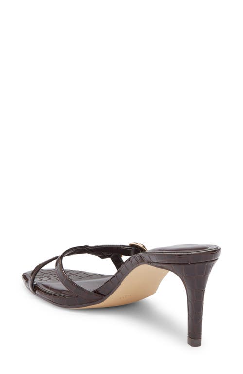 Abound Sylvia Croc Embossed Heeled Sandal In Brown