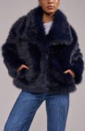 AZALEA WANG Regina Faux Fur Jacket