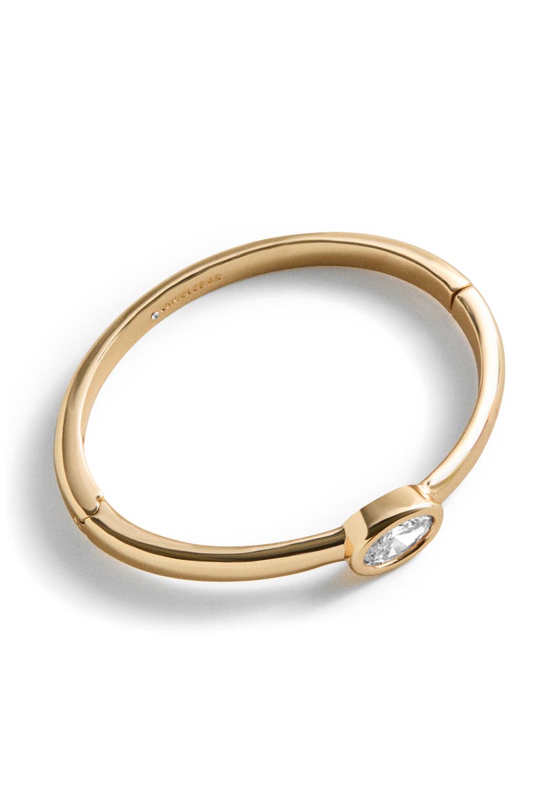 Lexi Cubic Zirconia Hinge Bangle, Alternate, color, CLEAR