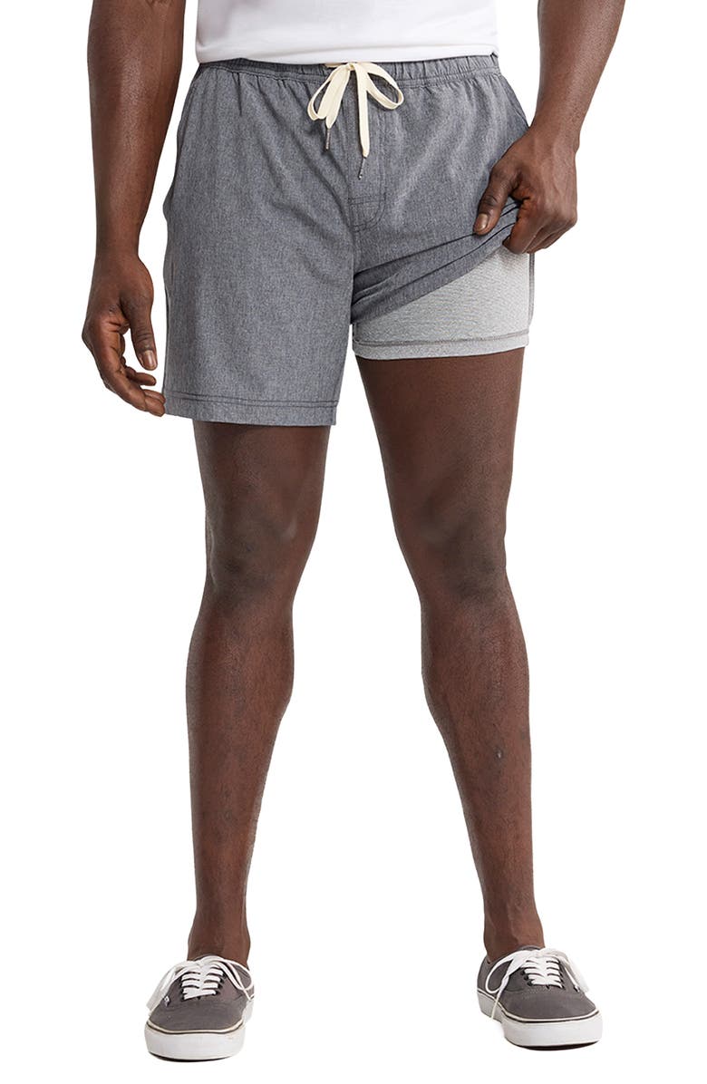 Fair Harbor One Water Repellent Hybrid Shorts, Alternate, color, Grey