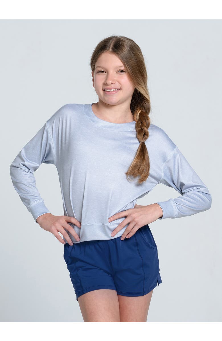 Lucky in Love Hype Long Sleeve, Main, color, Heather Grey