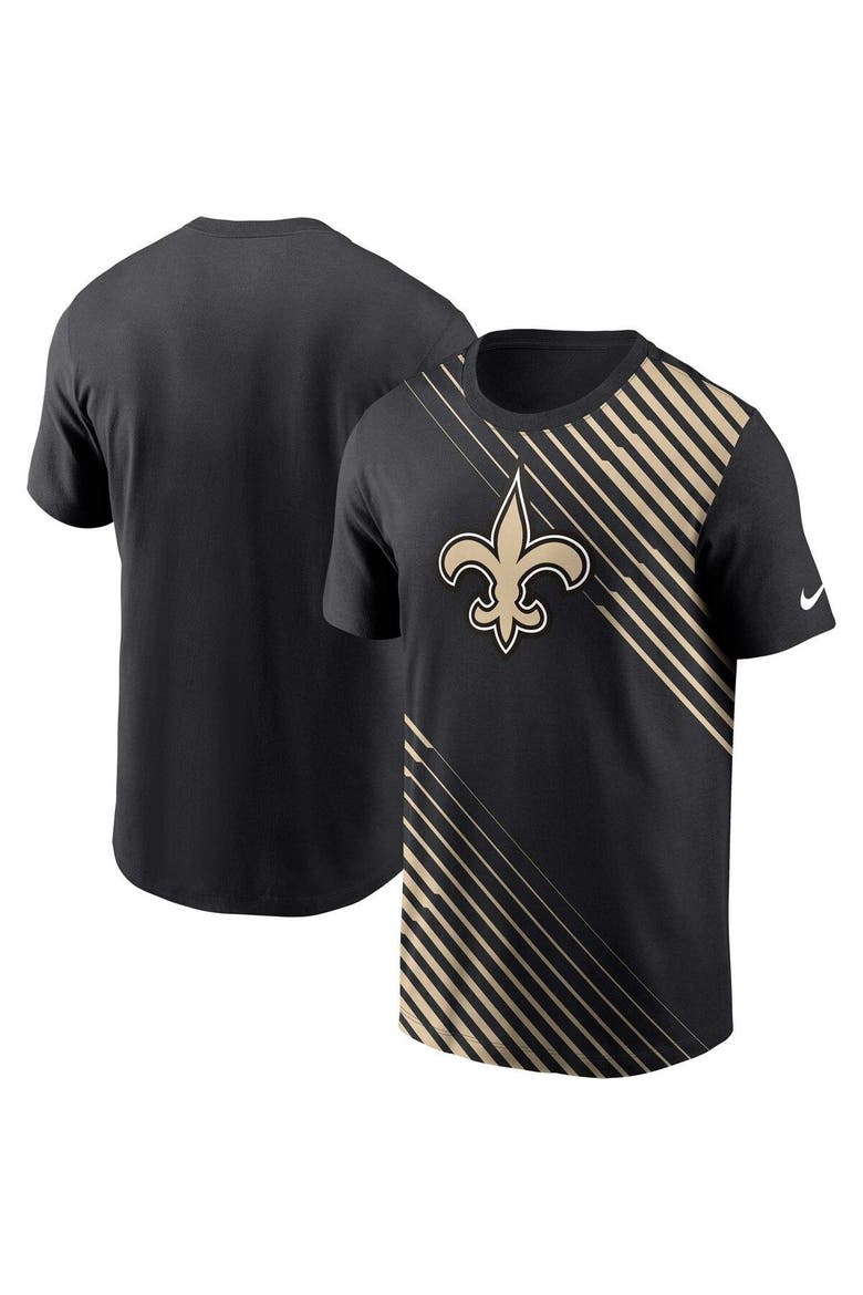 Men's Nike  Black New Orleans Saints Yard Line Fashion Asbury T-Shirt, Main, color, Black
