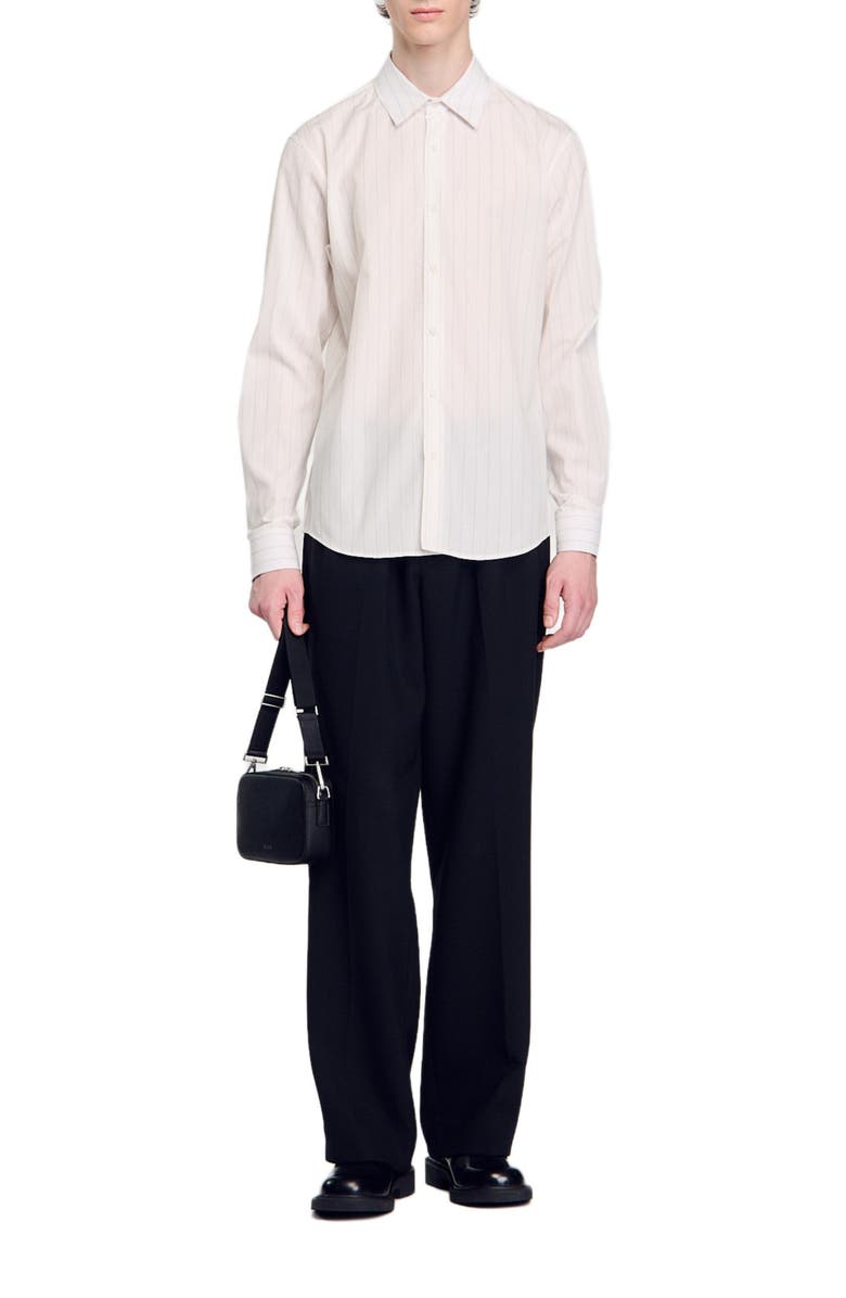 SANDRO Striped shirt, Alternate, color, 