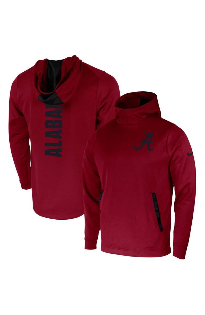 Nike Men's Nike Crimson Alabama Crimson Tide 2-Hit Performance Pullover Hoodie, Alternate, color,