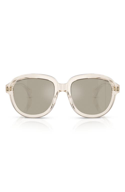 Moncler 54mm Aviator Sunglasses In White