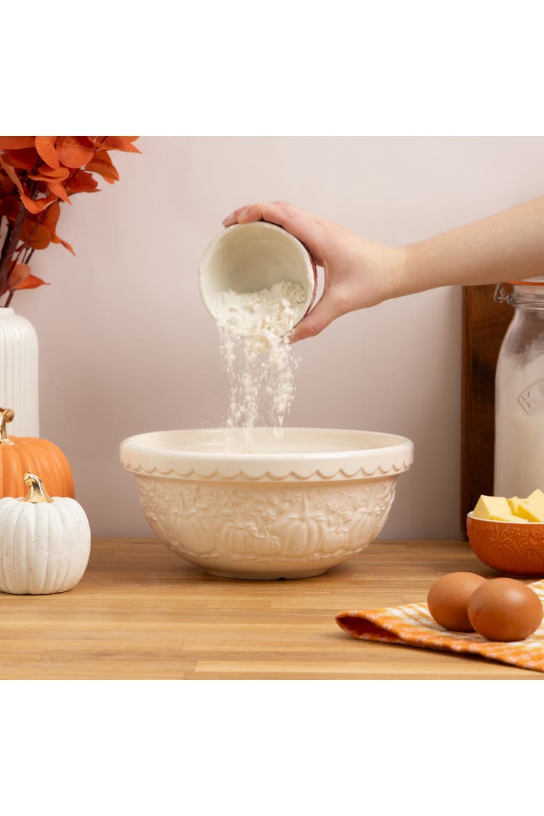 Pumpkin Mixing Bowl Size 24, 2.15-Quart, Cream, Alternate, color, Cream