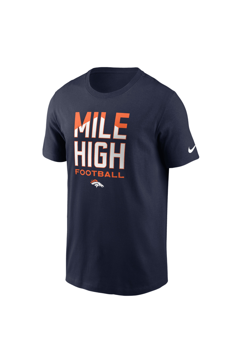Men's Nike Navy Denver Broncos Mile High Football T-Shirt, Alternate, color, Navy