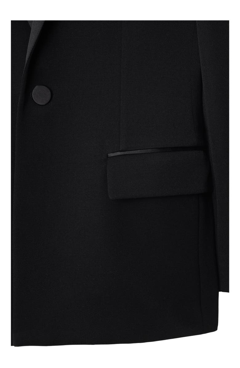 Burberry Wool Tuxedo Jacket, Alternate, color, Black