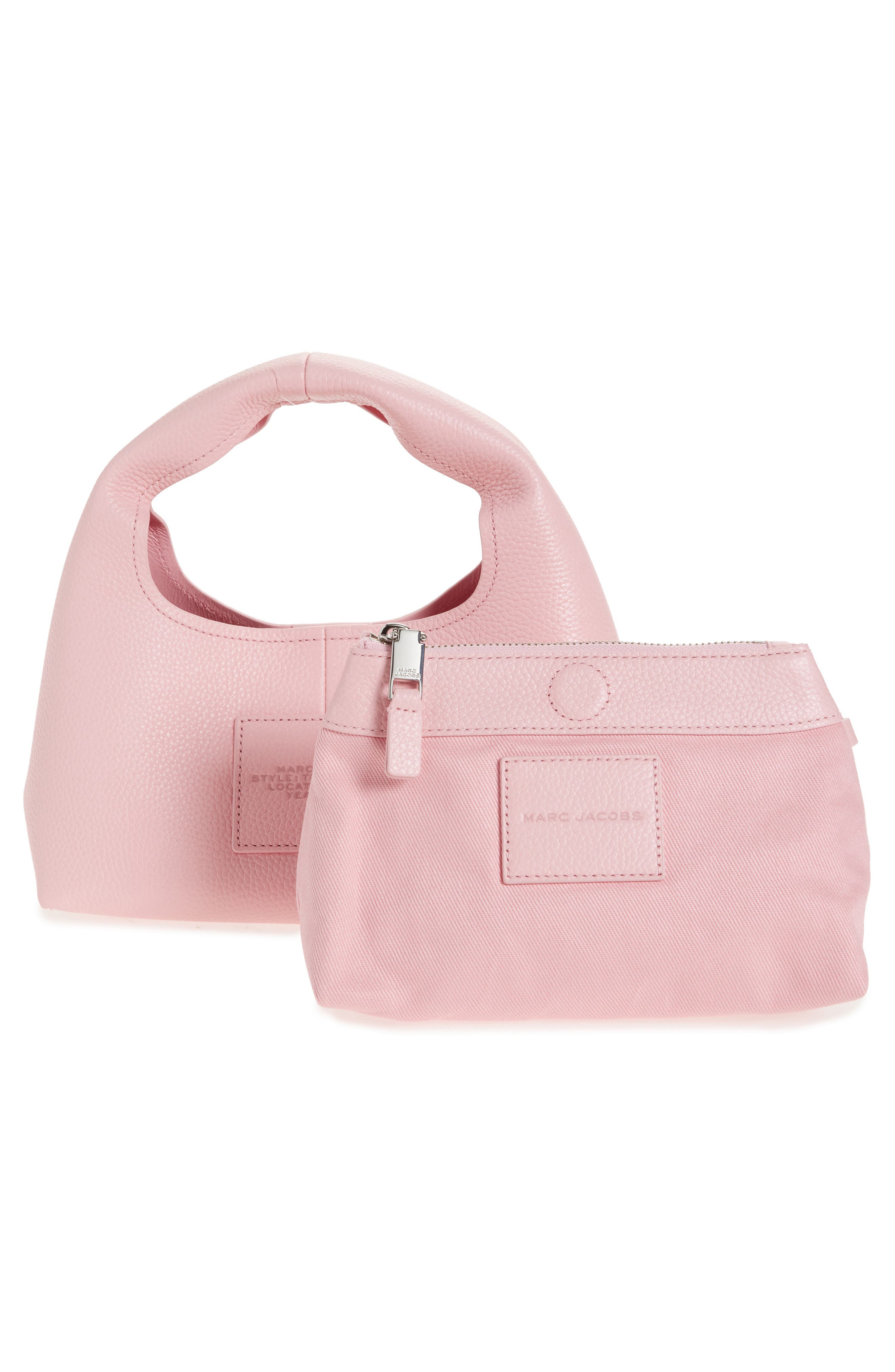 The Mini Leather Sack Bag, Alternate, color, RIBBON PINK