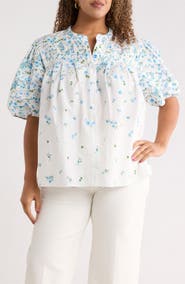 SUGARLIPS Miley Floral Court Button Up Shirt