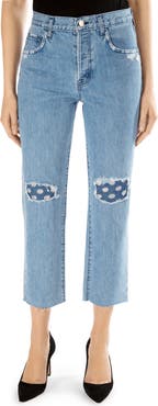 J Brand Wynne High Waist Crop Straight Leg Jeans