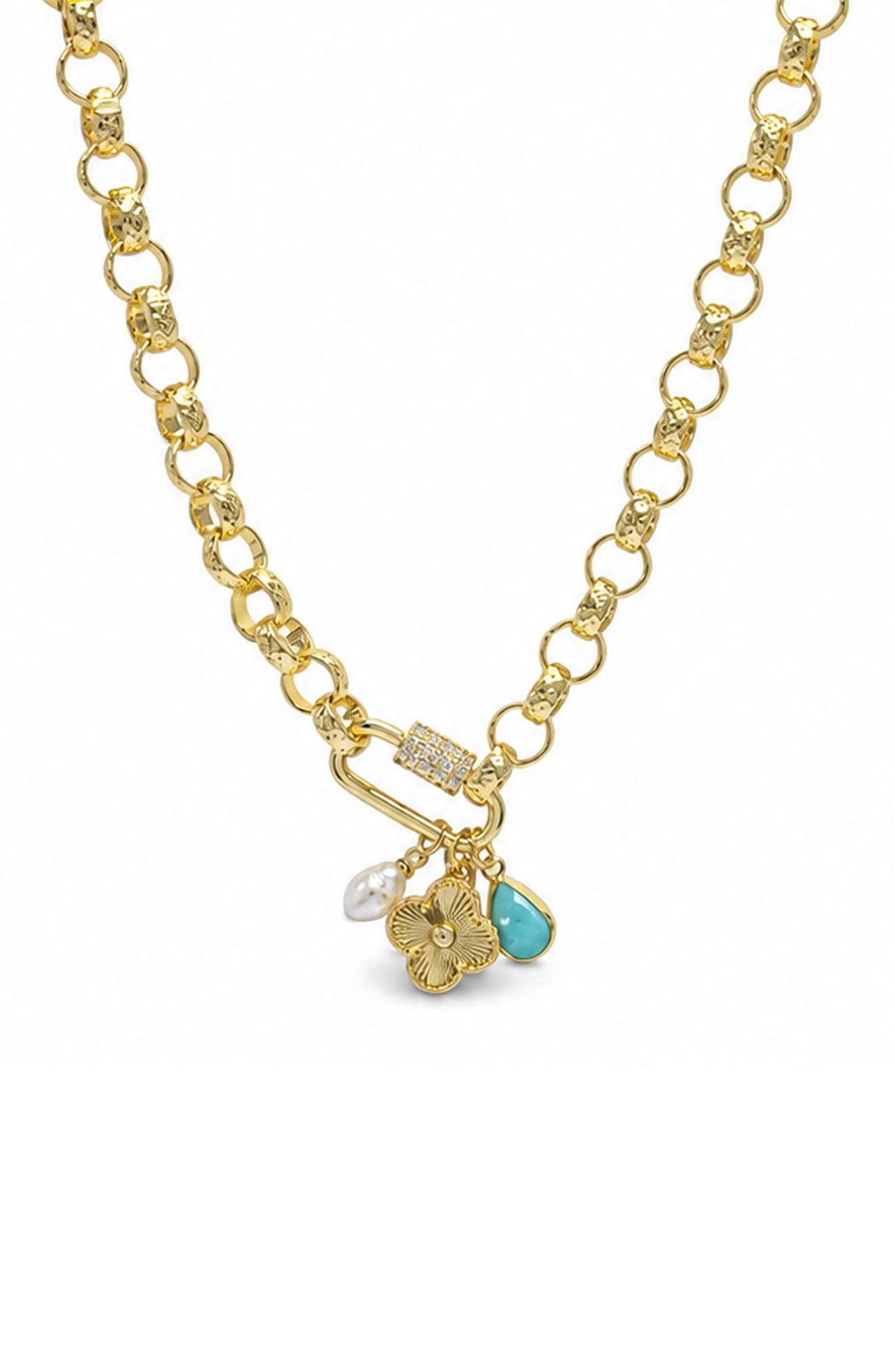 Gemstone Charm Necklace