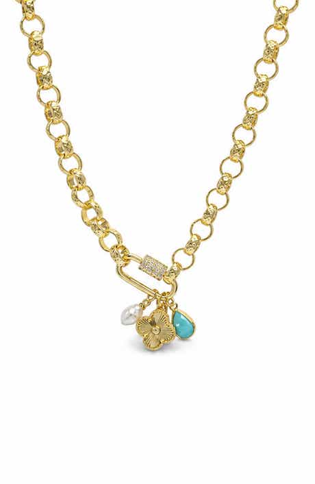 Gemstone Charm Necklace