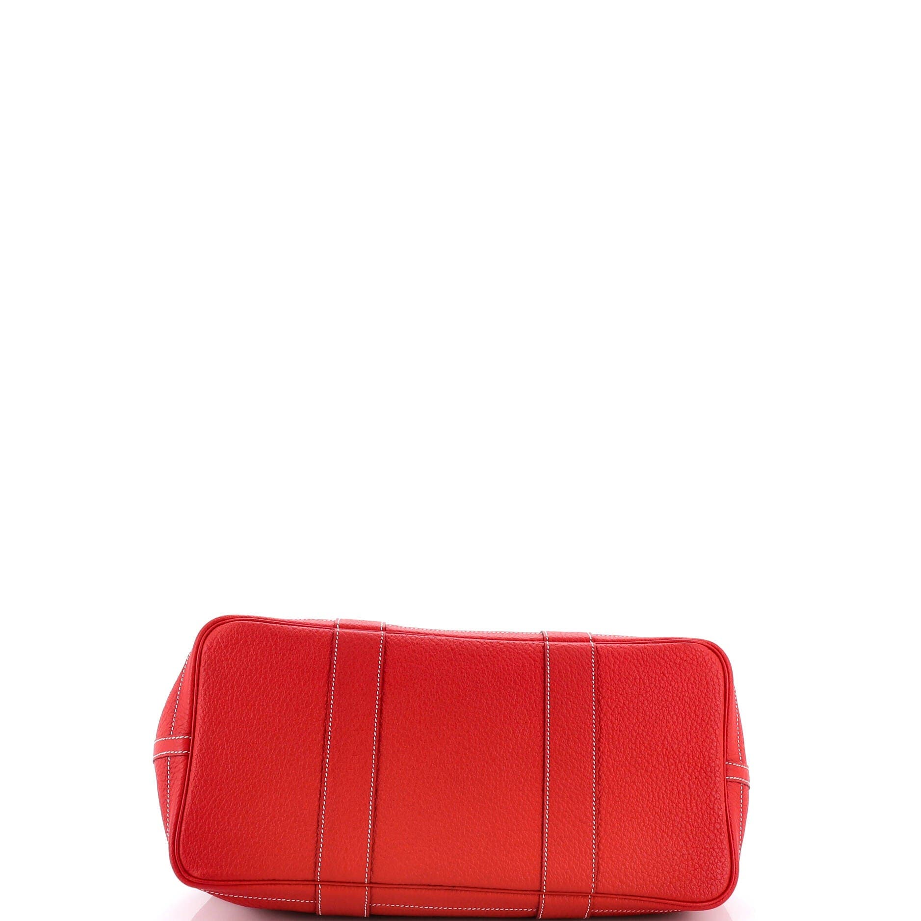 Pre-Owned Hermes Garden Party Tote Leather 36, Alternate, color, Rouge Casaque