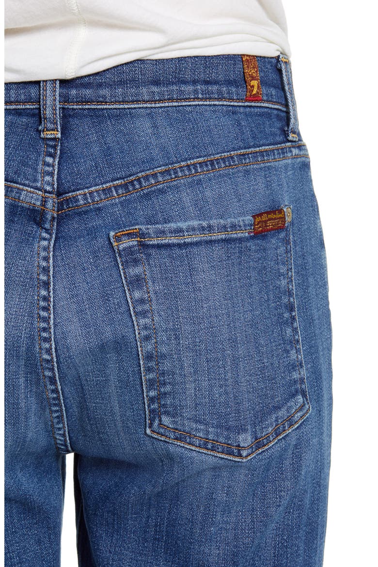 7 For All Mankind® Josefina High Waist Ripped Crop Jeans, Alternate, color, BROKEN TWILL ATHENS