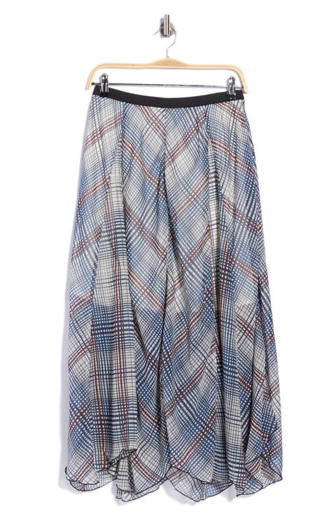Printed Pull-On Maxi Skirt