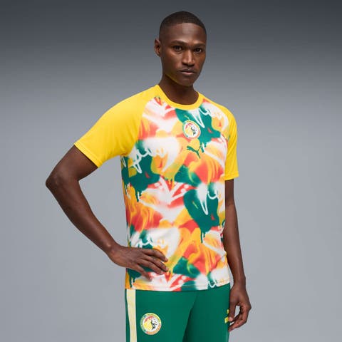 Men's Puma Yellow Senegal National Team Pre-Match Jersey