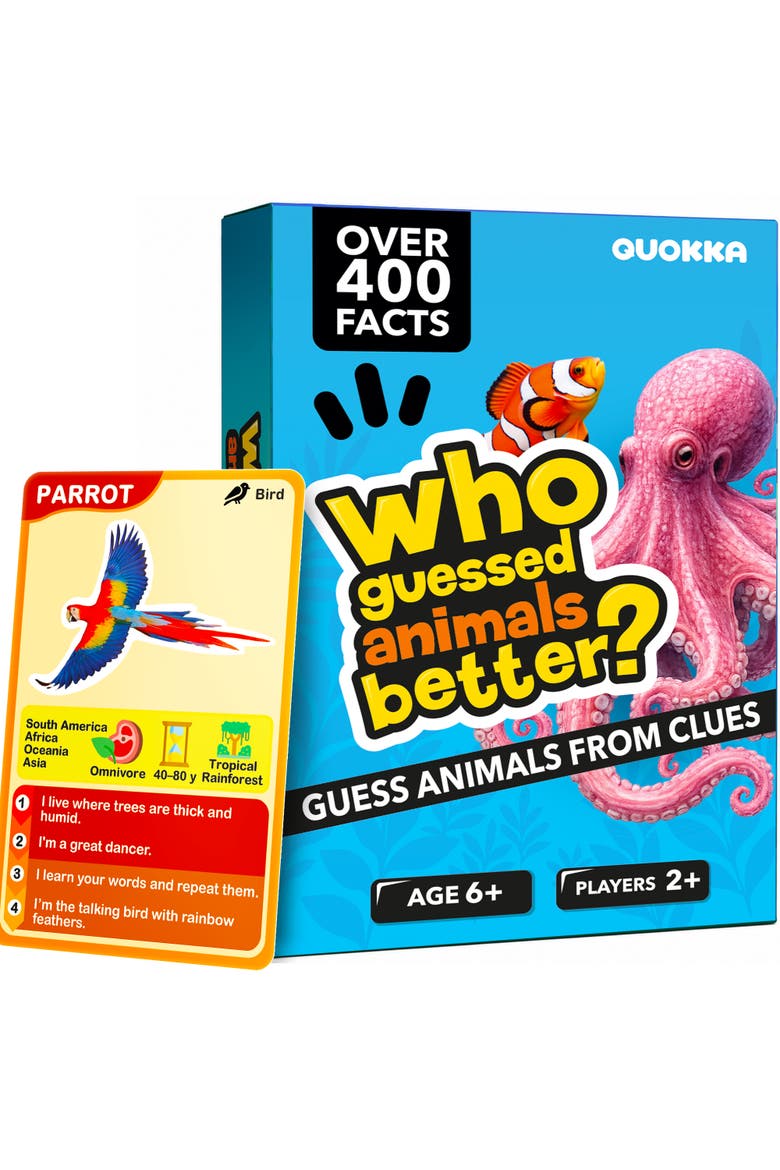 Who Guess It Better Visual Clue Card Game Collection, Main, color, Animals